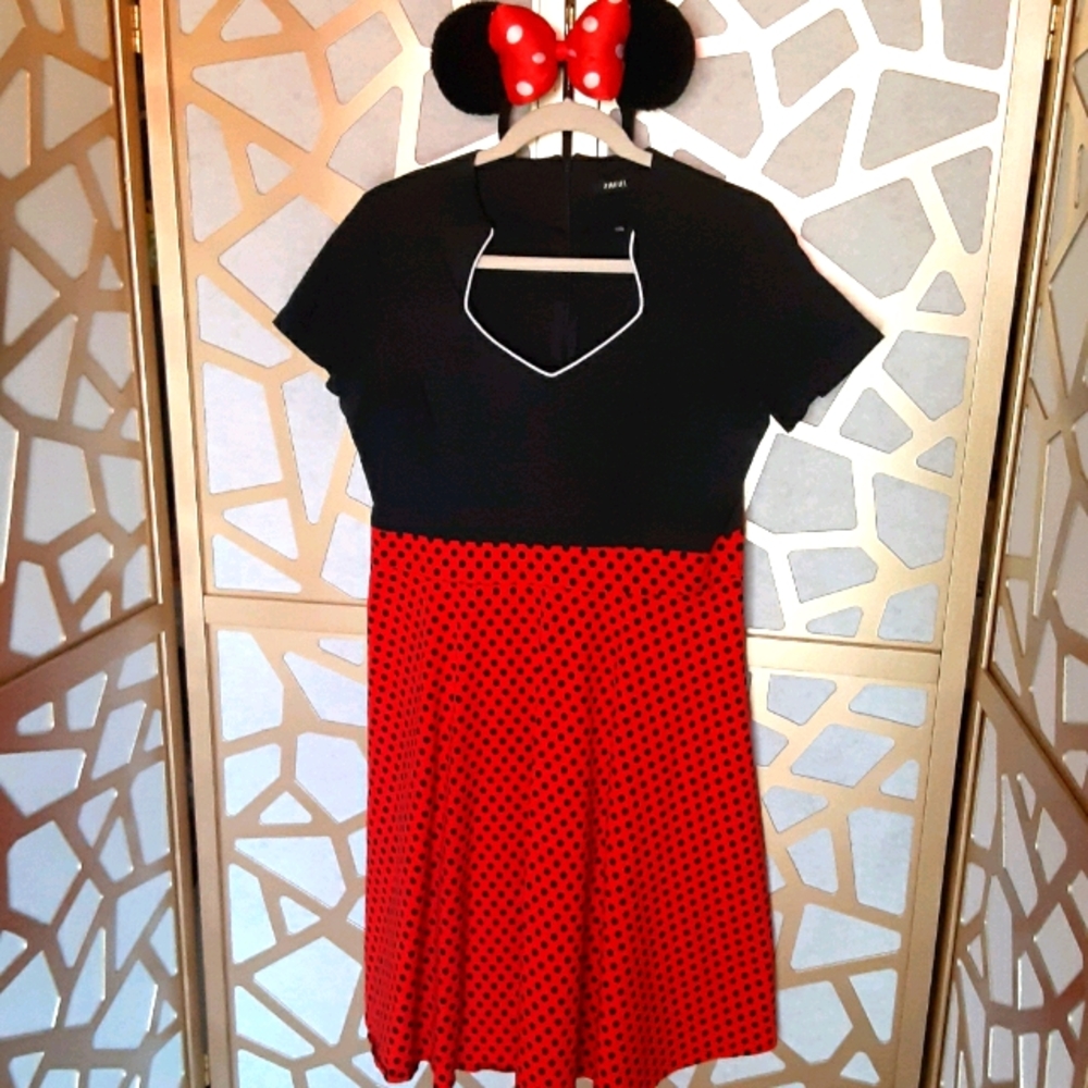 NWOT ZAFUL Pin Up Dot Retro A-line Dress